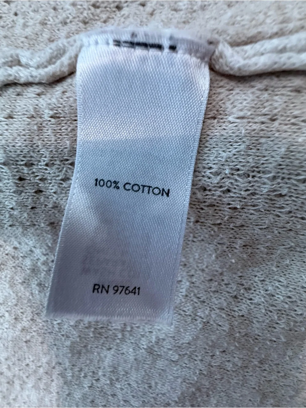 J. Jill Light Cream Open-Front Textured Cardigan